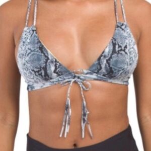 Dolce Vita snake print bikini top